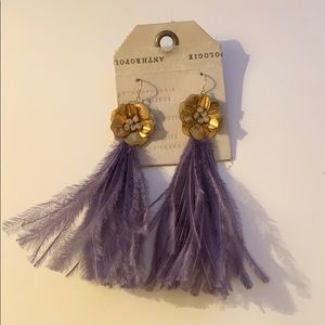 Fun feather earrings